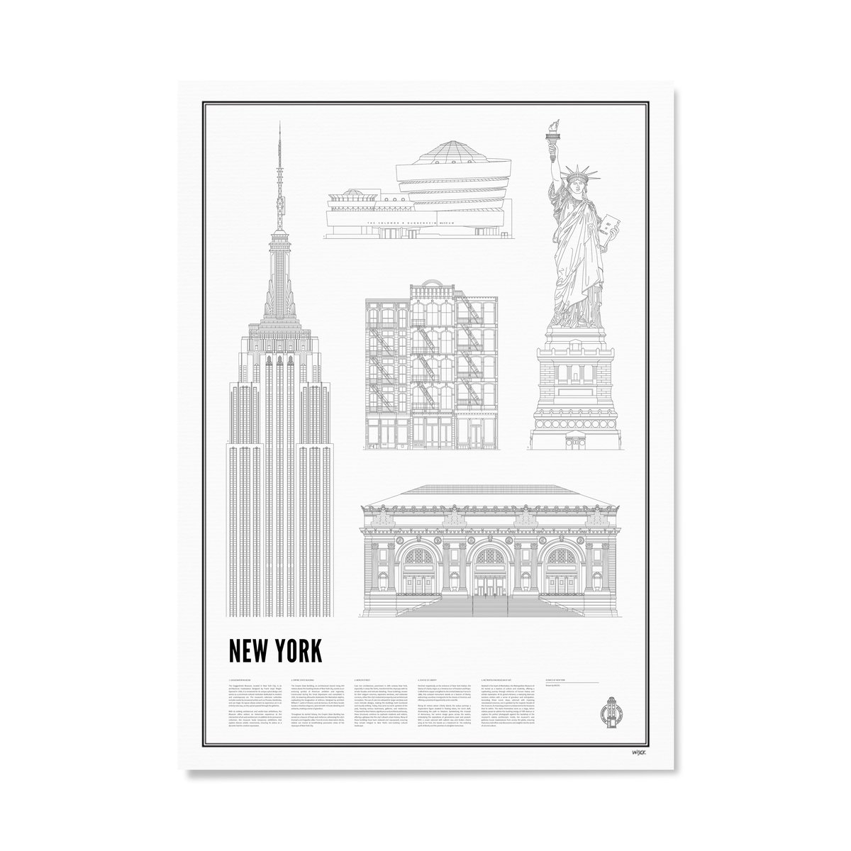 Poster van Iconics of New York | WIJCK. 